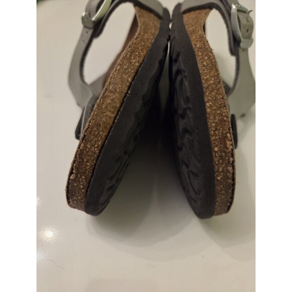 BIRKENSTOCK Youth Girls Gizeh Thong Birko-Flor Sandals Silver 30 Size US 12 12.5 - Picture 11 of 16